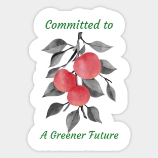 Committed to a Greener Future Sticker